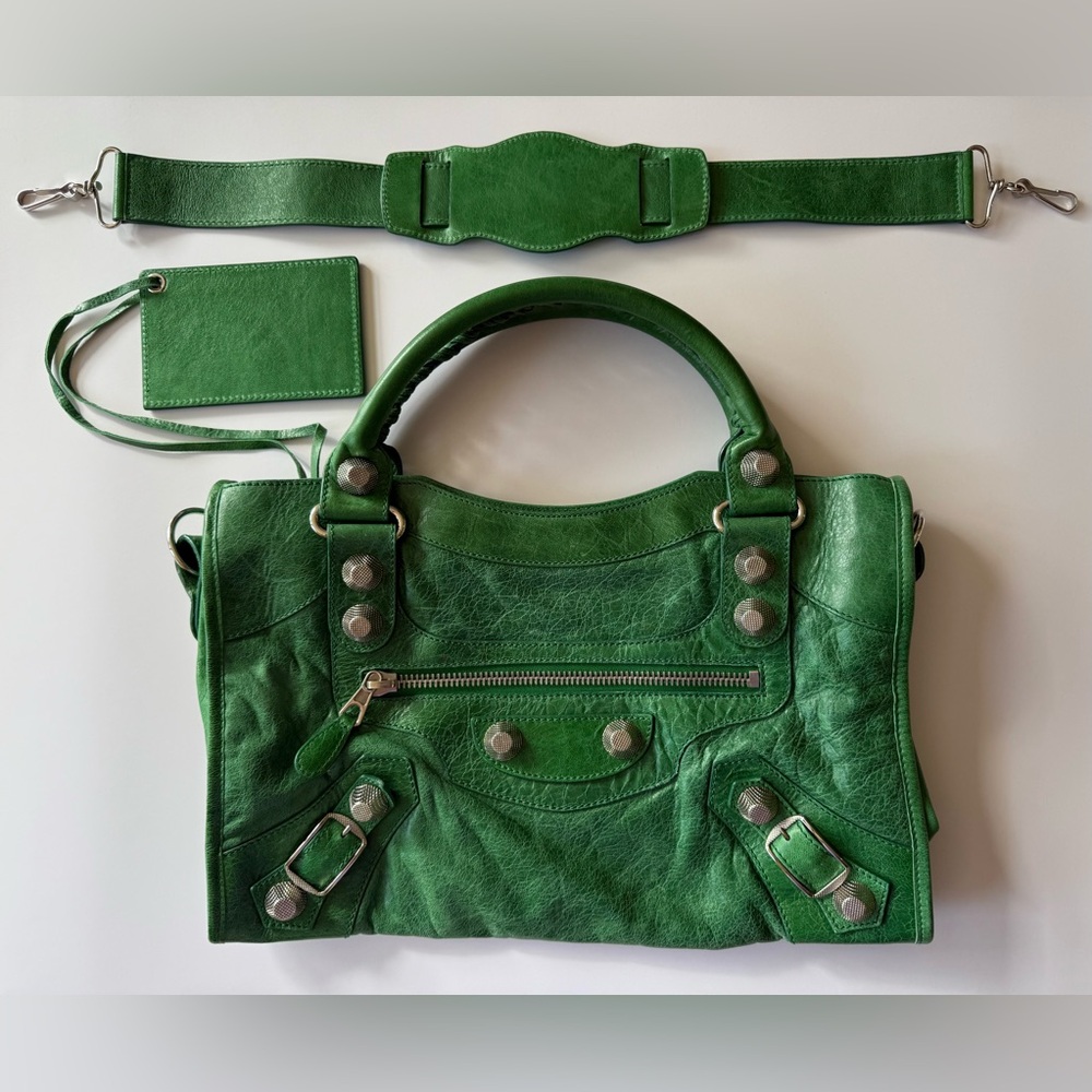 ‼️SOLD‼️Balenciaga F/W 2009 GSH Pommier / Apple Tree Green City Bag - Picture 2 of 11